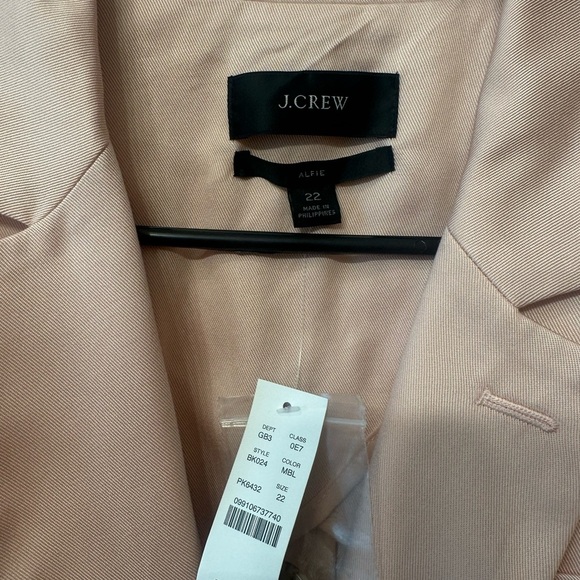 New With Tags J. Crew Alfie Pink Blazer Classic Suit Jacket - Picture 5 of 7
